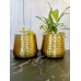 Golden Metal Planter for Home Decor Decoratives for Indoor Outdoor Balcony Living Room